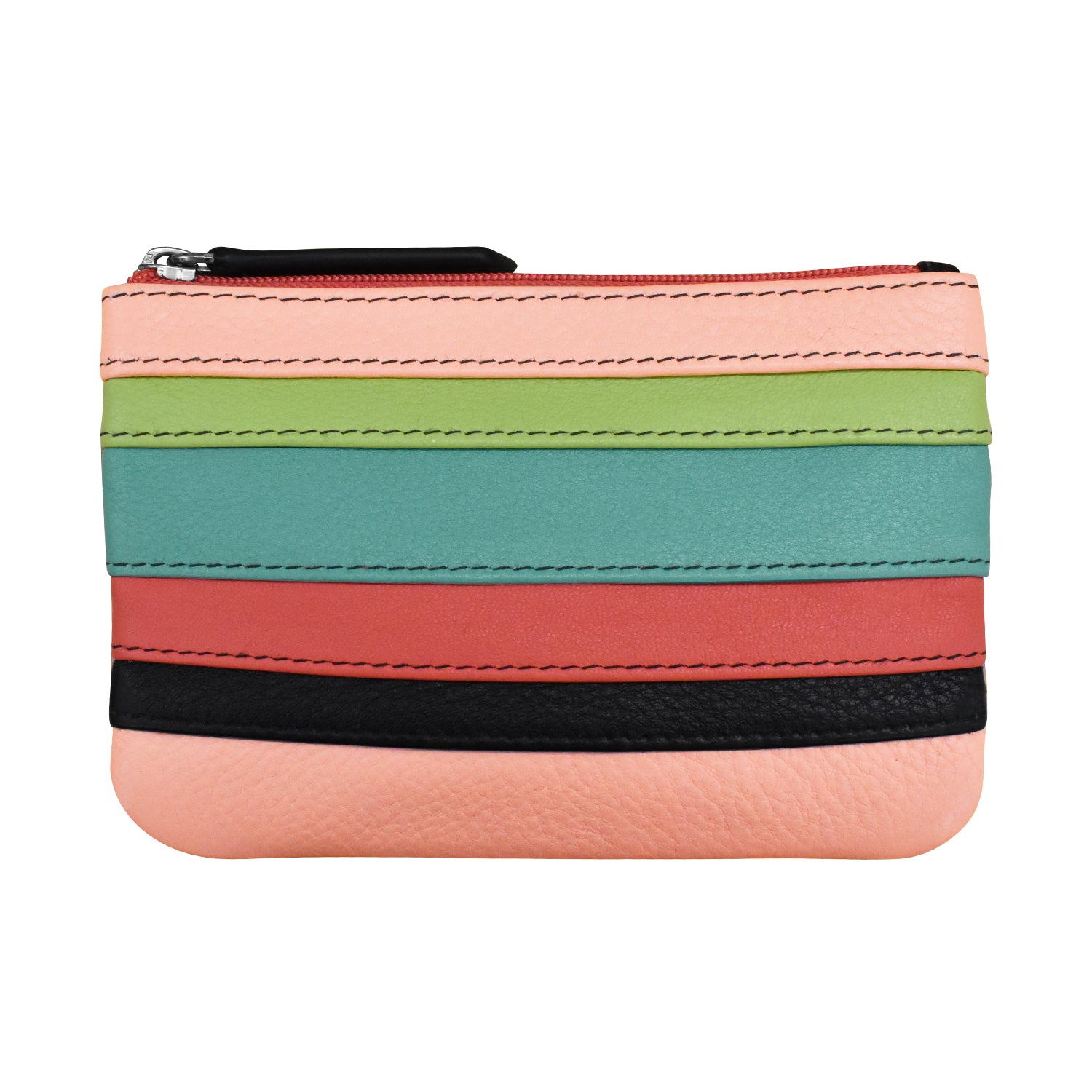 ili New York - STRIPE COIN PURSE - 6413C - Peach Multi