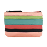 ili New York - STRIPE COIN PURSE - 6413C - Peach Multi