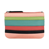ili New York - STRIPE COIN PURSE - 6413C - Peach Multi