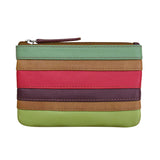 ili New York - STRIPE COIN PURSE - 6413C - Sage Multi