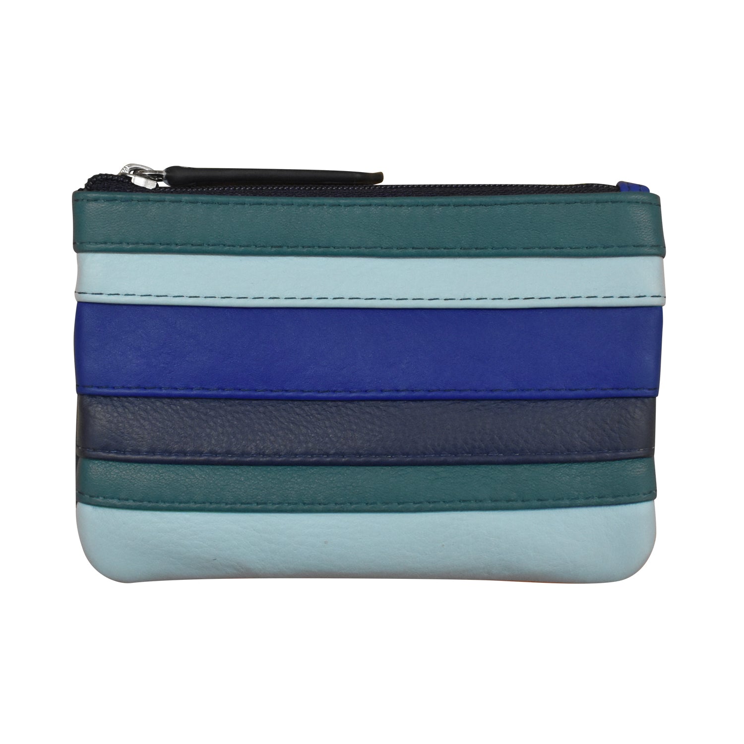 ili New York - STRIPE COIN PURSE - 6413C - Denim Multi