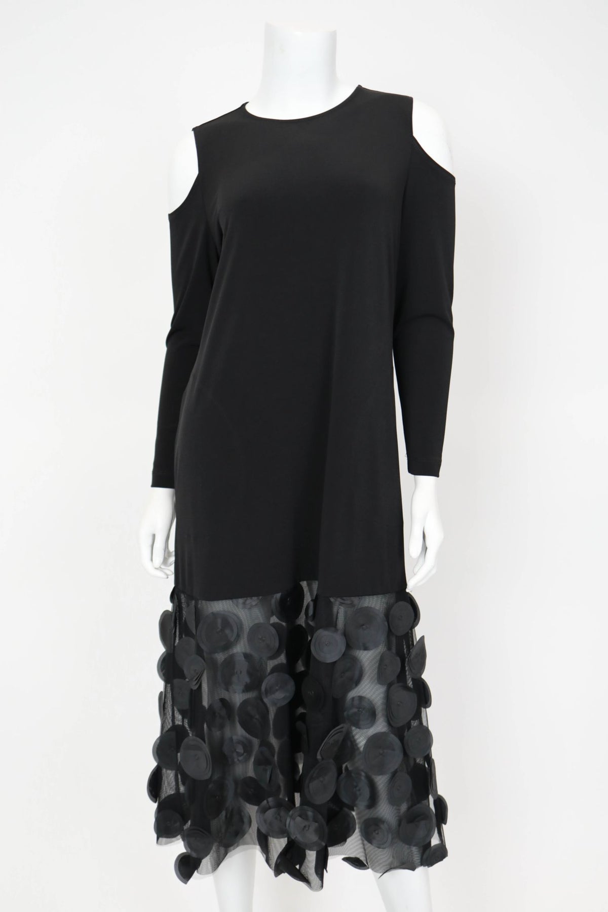 IC COLLECTION Dress - 6431D - BLACK