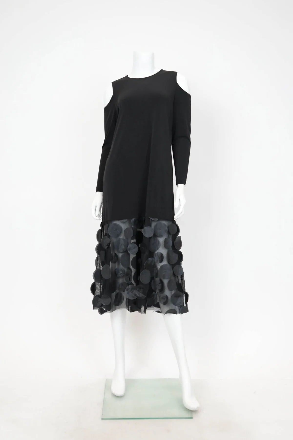 IC COLLECTION Dress - 6431D - BLACK