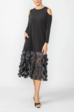 IC COLLECTION Dress - 6431D - BLACK