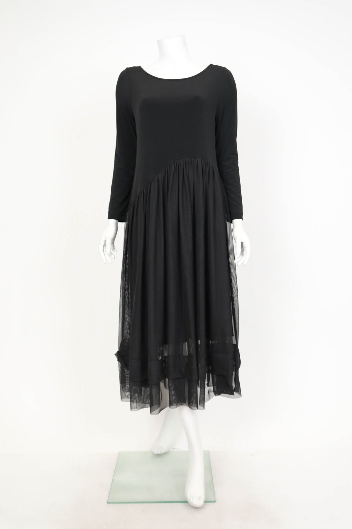 IC COLLECTION Dress - 6446D - BLACK