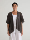 CUT LOOSE - Check Burnout O/S Shawl Cardi - 6456333