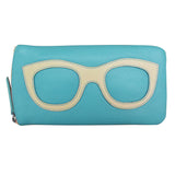 ili New York - EYEGLASS CASE WITH FRAME GRAPHIC - 6462 - Aegean Blue Bone