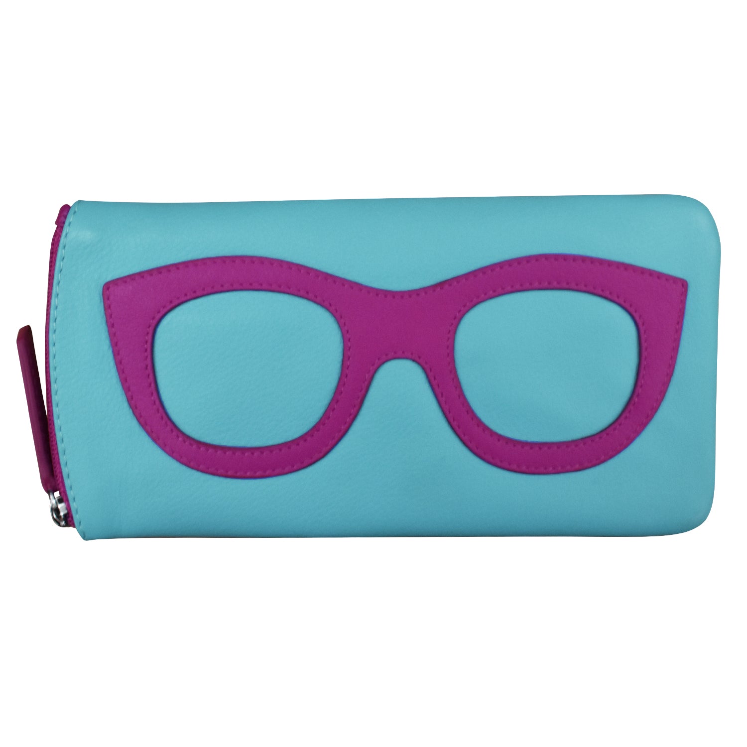 ili New York - EYEGLASS CASE WITH FRAME GRAPHIC - 6462 - Aegean Blue/Orchid