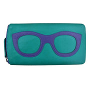 ili New York - EYEGLASS CASE WITH FRAME GRAPHIC - 6462 - Aqua/Cobalt