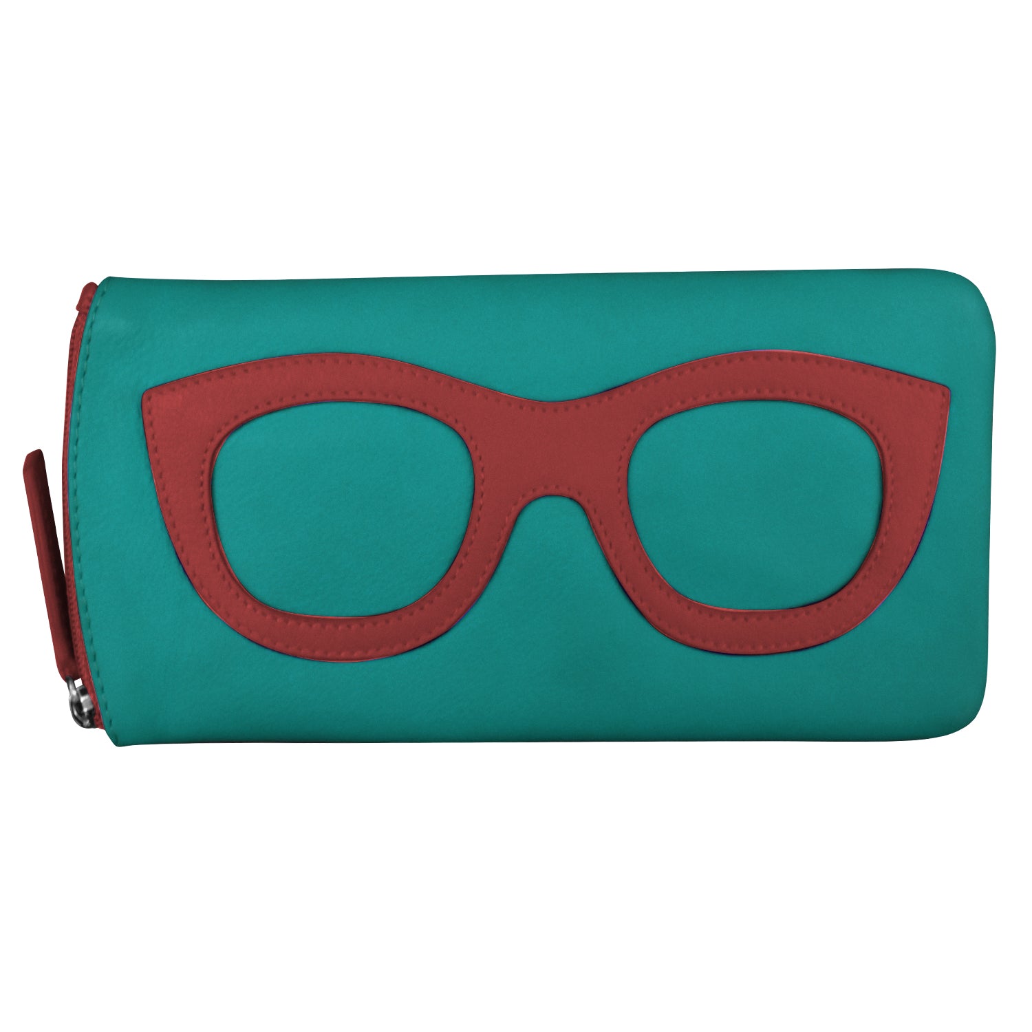 ili New York - EYEGLASS CASE WITH FRAME GRAPHIC - 6462 - Aqua Red