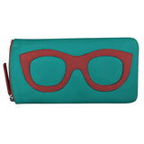 ili New York - EYEGLASS CASE WITH FRAME GRAPHIC - 6462 - Aqua Red