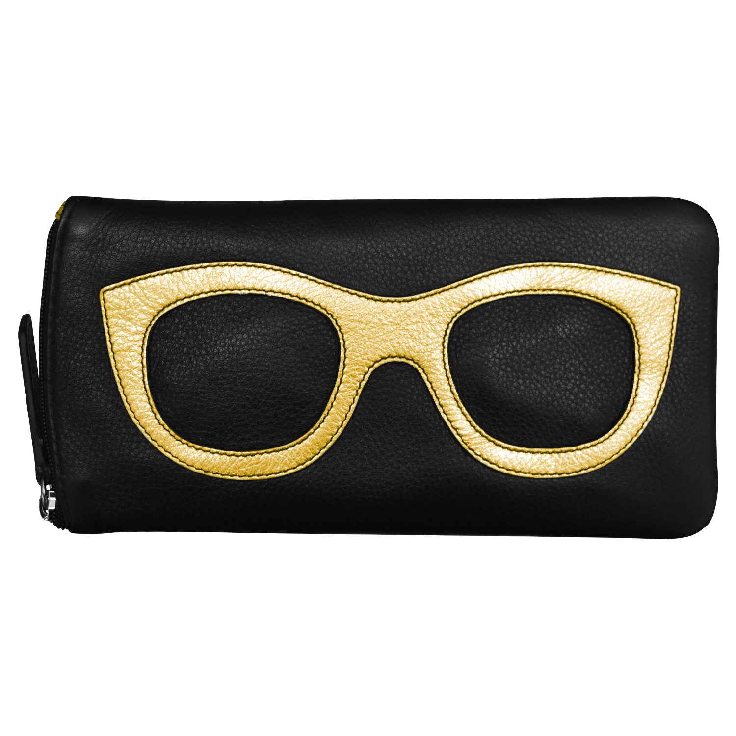 ili New York - EYEGLASS CASE WITH FRAME GRAPHIC - 6462 - Black Gold