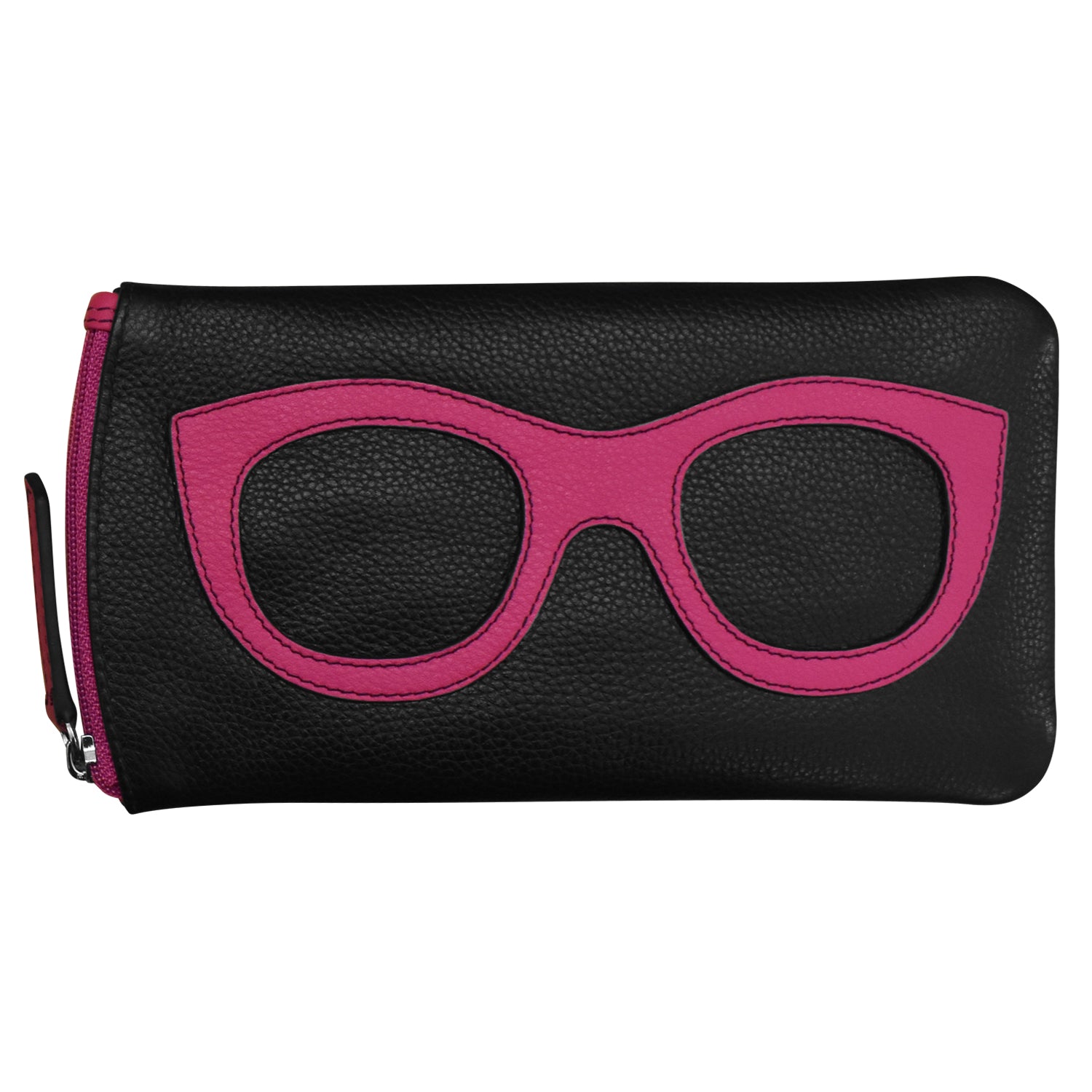 ili New York - EYEGLASS CASE WITH FRAME GRAPHIC - 6462 - Black Indian Pink
