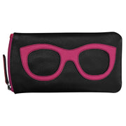 ili New York - EYEGLASS CASE WITH FRAME GRAPHIC - 6462 - Black Indian Pink