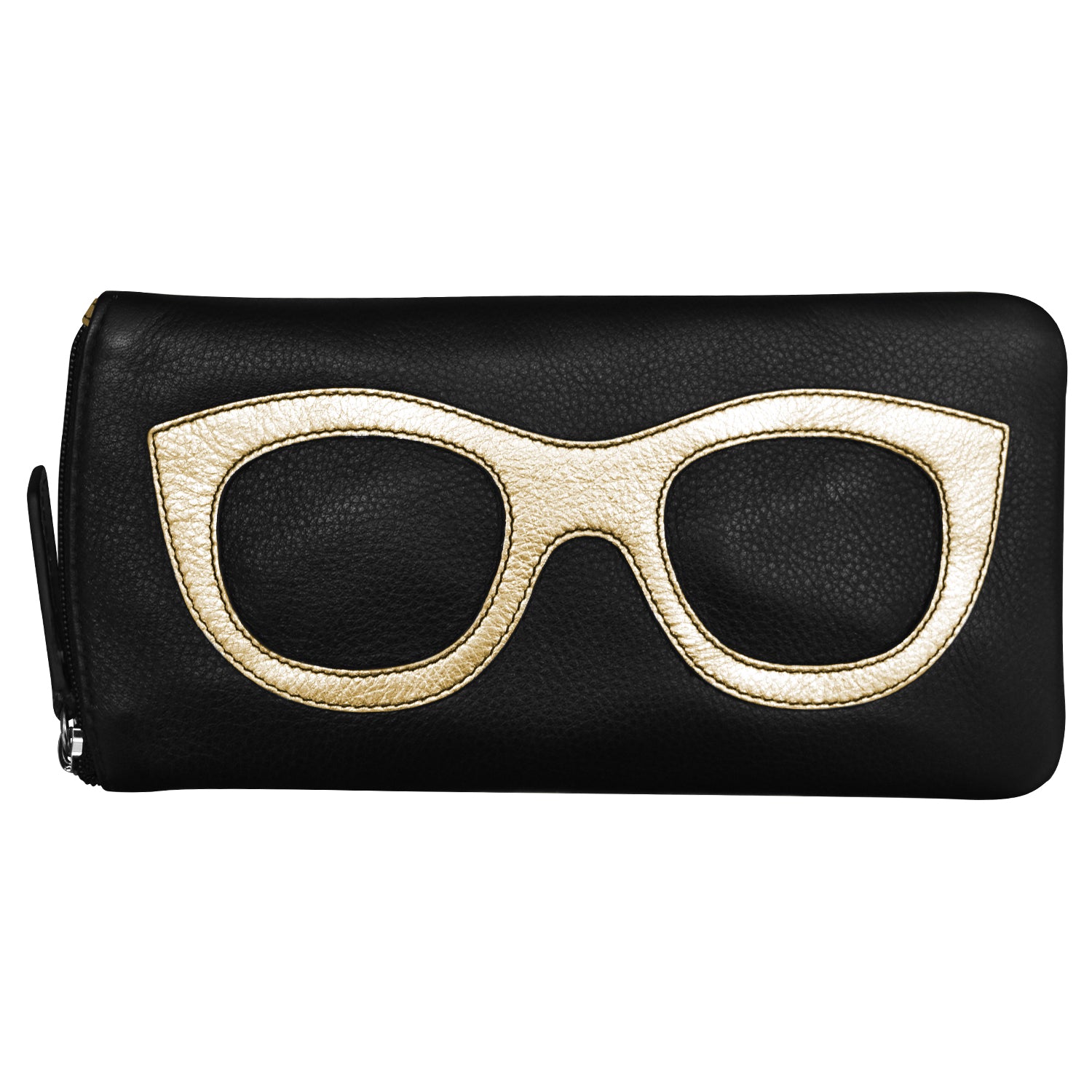 ili New York - EYEGLASS CASE WITH FRAME GRAPHIC - 6462 - Black Light Gold