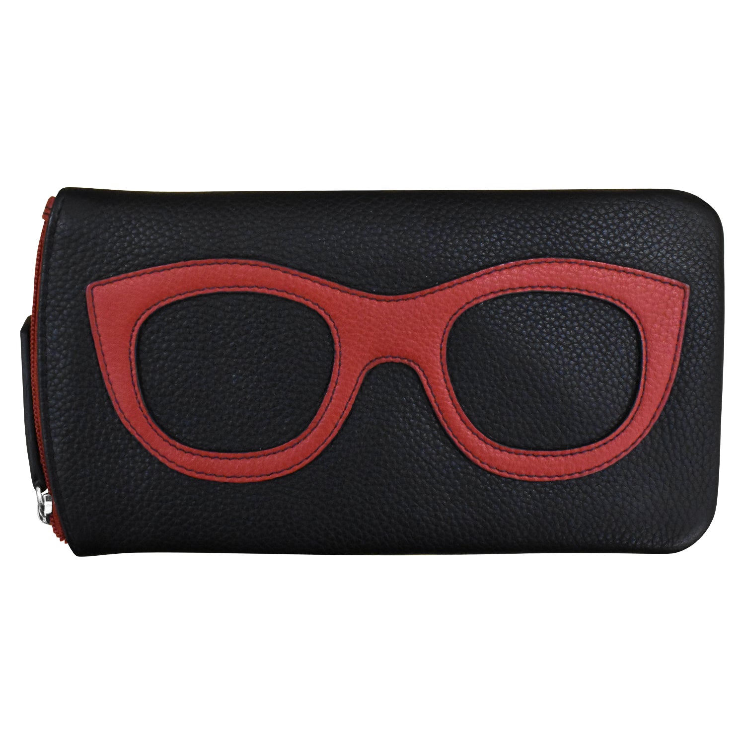 ili New York - EYEGLASS CASE WITH FRAME GRAPHIC - 6462 - Black Red