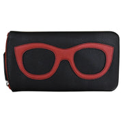 ili New York - EYEGLASS CASE WITH FRAME GRAPHIC - 6462 - Black/Red