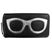 ili New York - EYEGLASS CASE WITH FRAME GRAPHIC - 6462 - Black/Silver