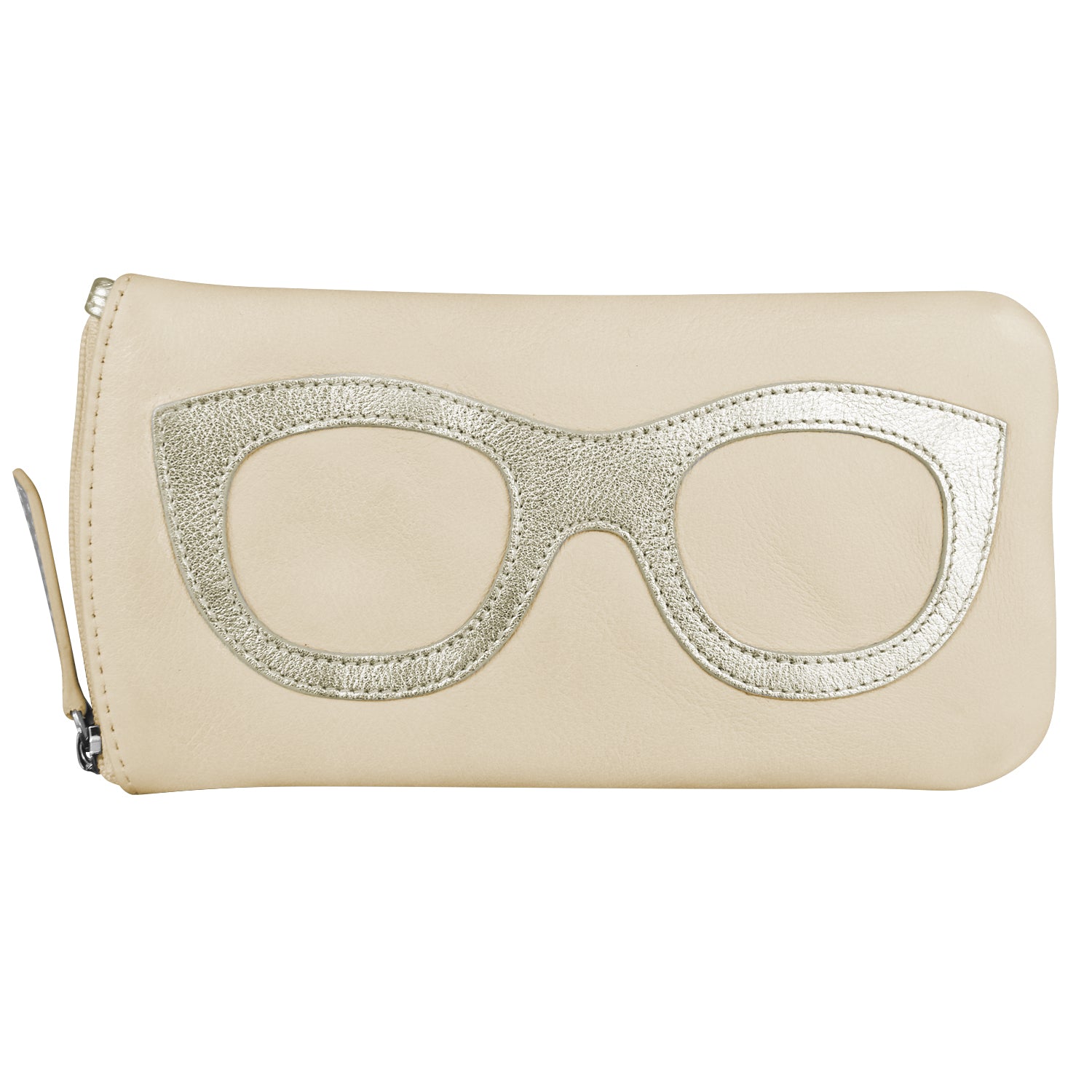ili New York - EYEGLASS CASE WITH FRAME GRAPHIC - 6462 - Bone Light Gold