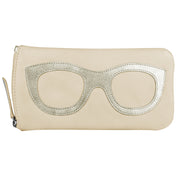 ili New York - EYEGLASS CASE WITH FRAME GRAPHIC - 6462 - Bone Light Gold
