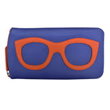 ili New York - EYEGLASS CASE WITH FRAME GRAPHIC - 6462 - Cobalt Orange