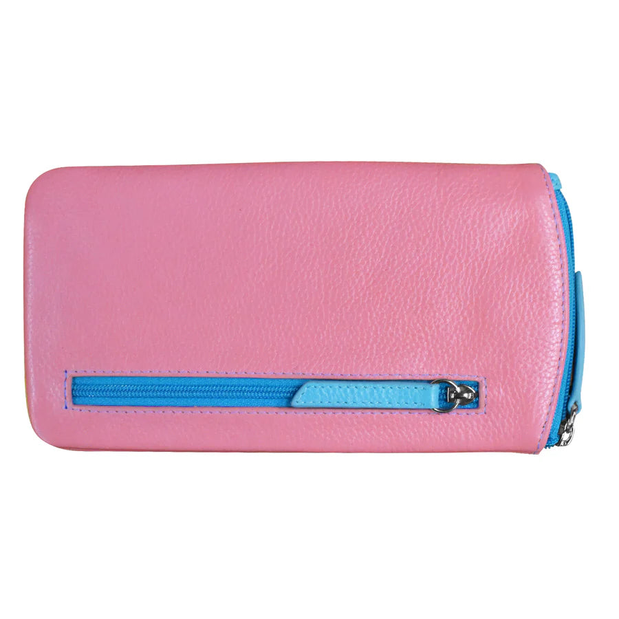 ili New York - EYEGLASS CASE WITH FRAME GRAPHIC - 6462 - Flamingo Pink/Aegean Blue