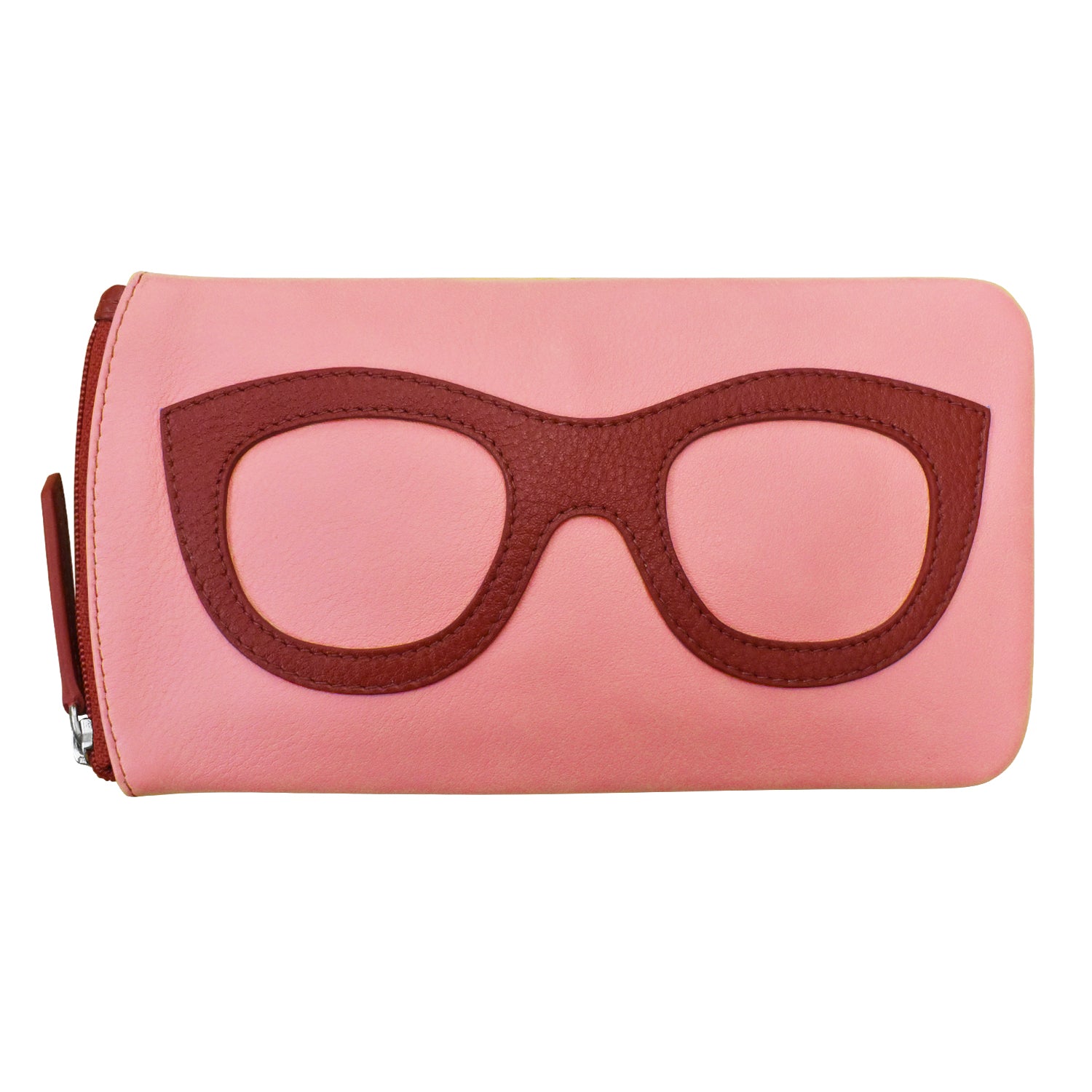 ili New York - EYEGLASS CASE WITH FRAME GRAPHIC - 6462 - Flamingo Pink Red