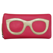 ili New York - EYEGLASS CASE WITH FRAME GRAPHIC - 6462 - Indian Pink Light Gold