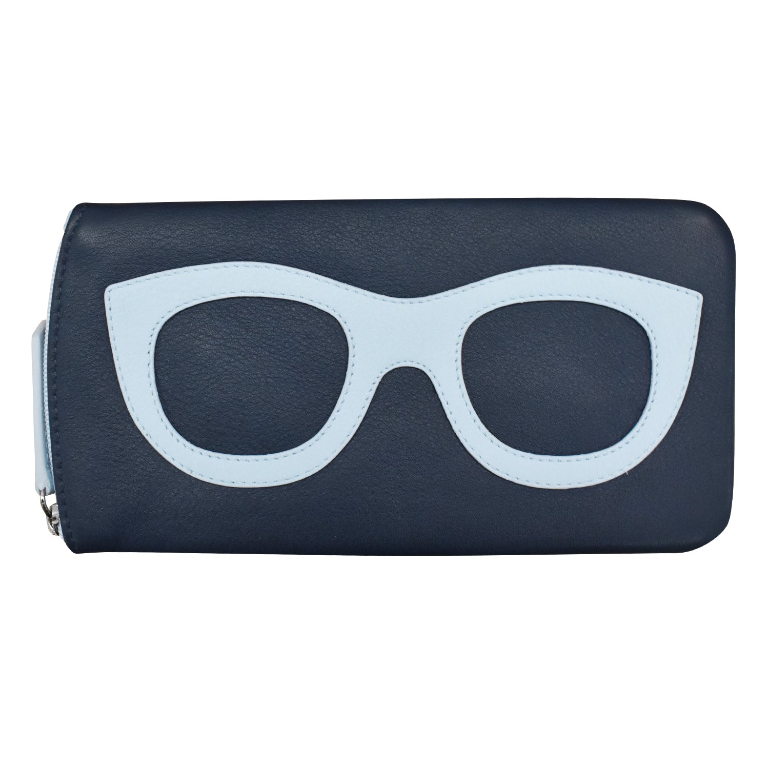 ili New York - EYEGLASS CASE WITH FRAME GRAPHIC - 6462 - Navy Chambray