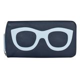 ili New York - EYEGLASS CASE WITH FRAME GRAPHIC - 6462 - Navy Chambray