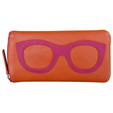 ili New York - EYEGLASS CASE WITH FRAME GRAPHIC - 6462 - Orange Hot Pink