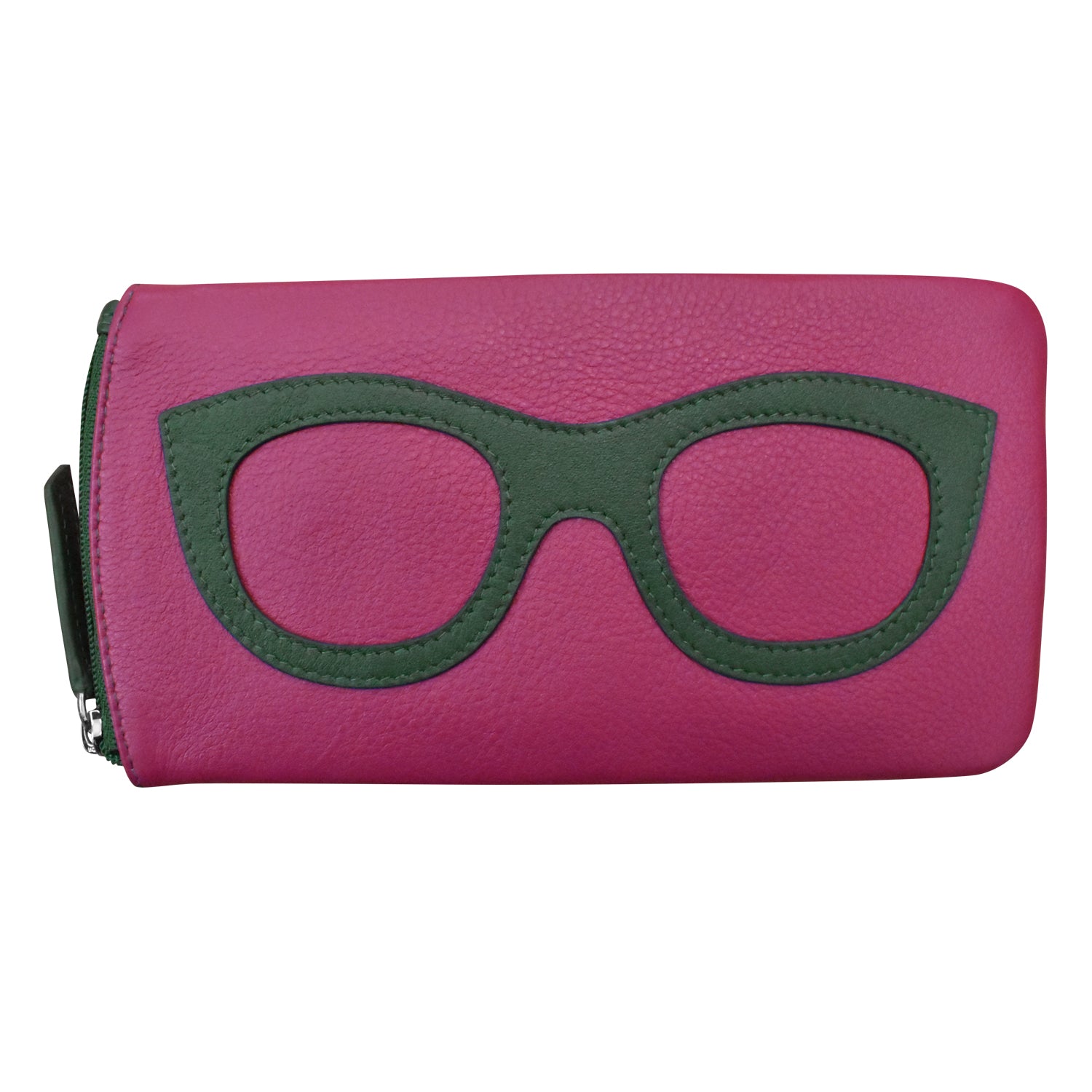 ili New York - EYEGLASS CASE WITH FRAME GRAPHIC - 6462 - Orchid Hunter Green