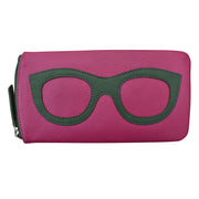 ili New York - EYEGLASS CASE WITH FRAME GRAPHIC - 6462 - Orchid Hunter Green