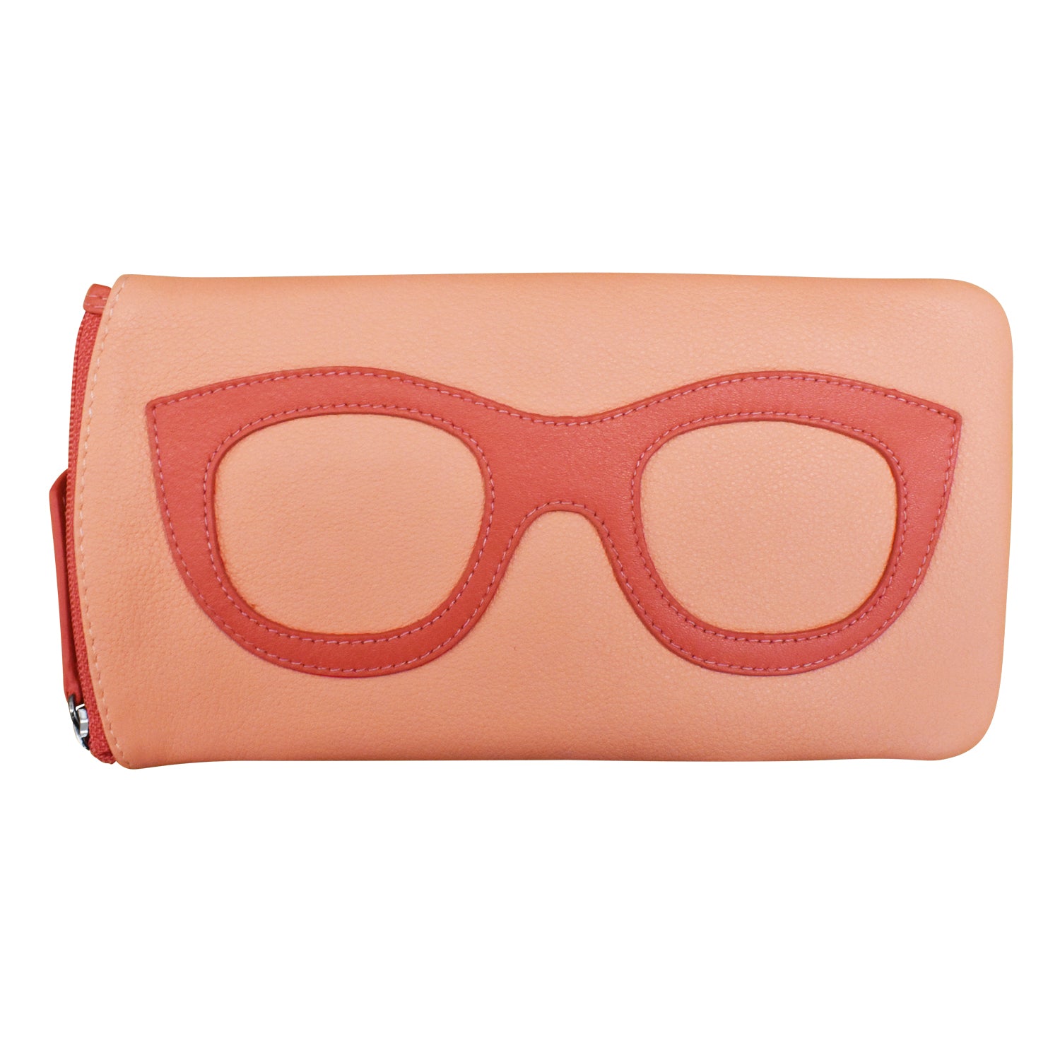 ili New York - EYEGLASS CASE WITH FRAME GRAPHIC - 6462 - Peach Coral