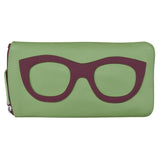 ili New York - EYEGLASS CASE WITH FRAME GRAPHIC - 6462 - Sage Eggplant