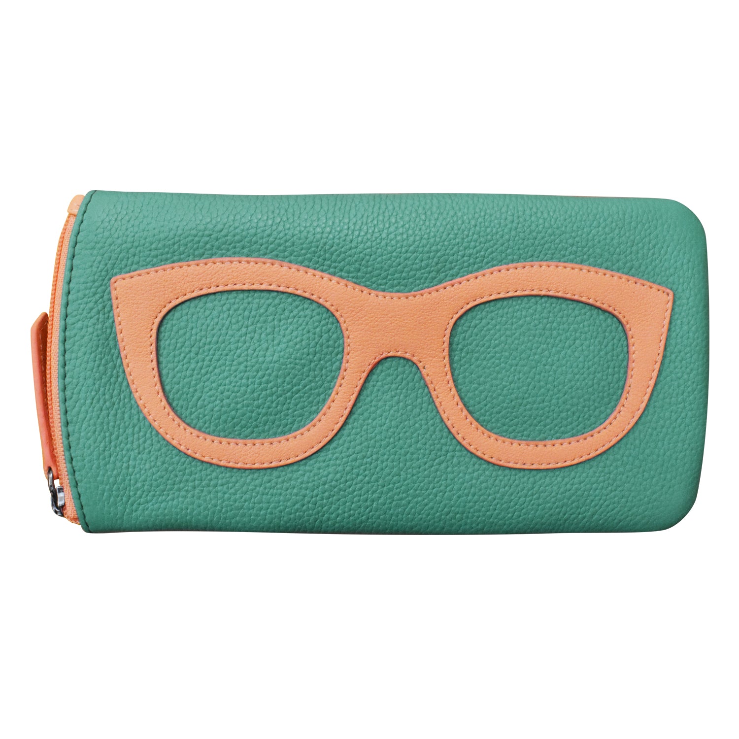 ili New York - EYEGLASS CASE WITH FRAME GRAPHIC - 6462 - Turquoise Peach