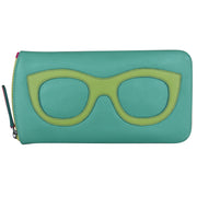 ili New York - EYEGLASS CASE WITH FRAME GRAPHIC - 6462 - Turquoise/Pear/Indian Pink