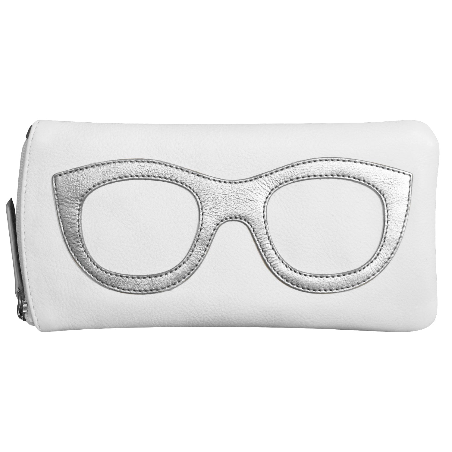 ili New York - EYEGLASS CASE WITH FRAME GRAPHIC - 6462 - White Silver