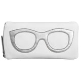 ili New York - EYEGLASS CASE WITH FRAME GRAPHIC - 6462 - White Silver