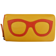 ili New York - EYEGLASS CASE WITH FRAME GRAPHIC - 6462 - Yellow/Orange