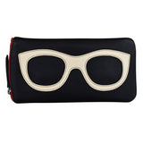 ili New York - EYEGLASS CASE WITH FRAME GRAPHIC - 6462 - Black Bone Red