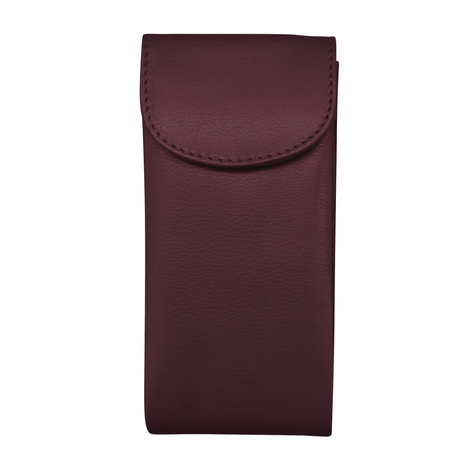 ili New York - DOUBLE FLAP EYEGLASS CASE - 6470 - Eggplant