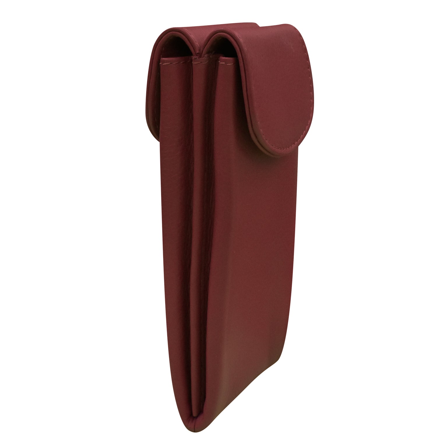 ili New York - DOUBLE FLAP EYEGLASS CASE - 6470 - Merlot