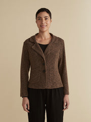 CUT LOOSE -  Crimped Fabric Basic Blazer - 6548335