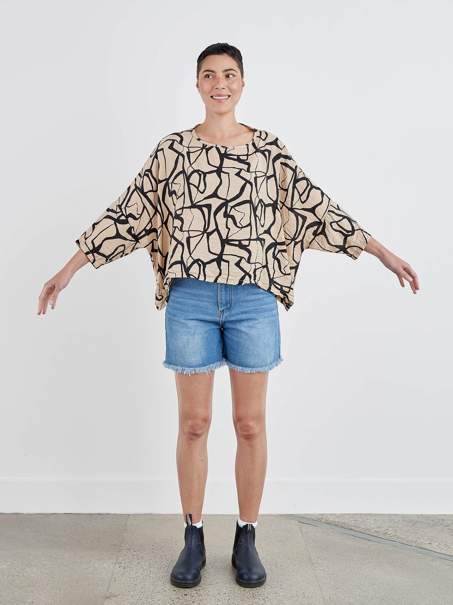 CUT LOOSE - Mod Marble Cropped Top - 6566511