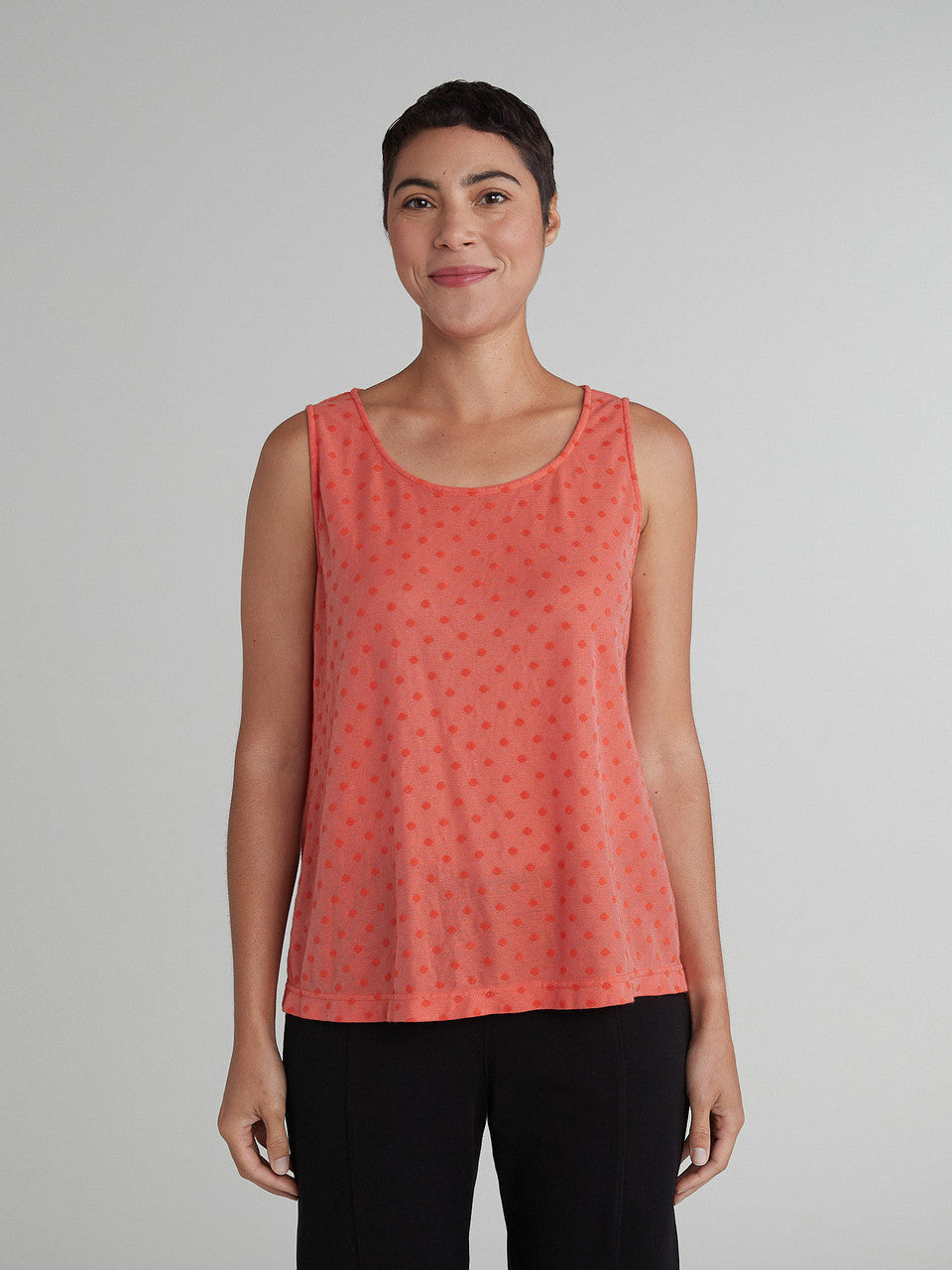 CUT LOOSE - Mesh Dot Easy Tank - 6585715