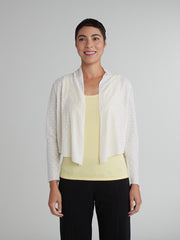CUT LOOSE - Mesh Dot Cropped Cardigan - 6587388