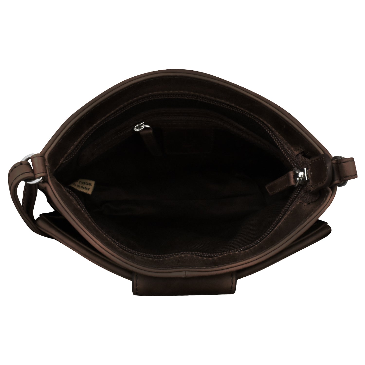 ili New York - POINTED TAB CROSSBODY ORGANIZER - 6592 - Chocolate