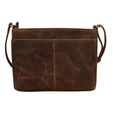 ili New York - POINTED TAB CROSSBODY ORGANIZER - 6592 - Rustic Brown