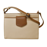 ili New York - POINTED TAB CROSSBODY ORGANIZER - 6592 - Stone